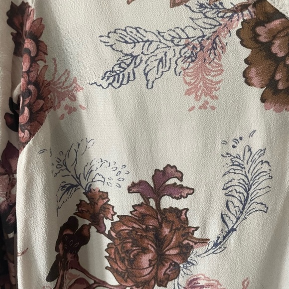 Free People Heartbeat Floral Tunic Pale Pink/Pale Purple Size XS - Picture 8 of 9